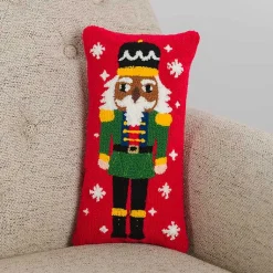 Red Jolly Nutcracker Mini Pillow Pillows
