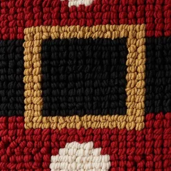 Outlet Knit Santa Belt Pillow Christmas Pillows