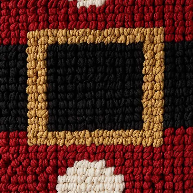 Outlet Knit Santa Belt Pillow Christmas Pillows