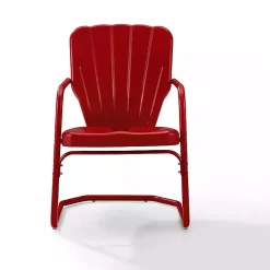 Kirklands Home Outdoor Seating|Metal Ridgeland 2-pc. Chair Set Red