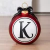 Hot Red Monogram K Ornament Monogram Seasonal Decor