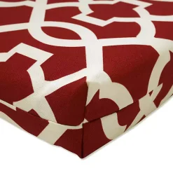 Kirklands Home Outdoor Cushions & Pillows|Red New Geometric Outdoor Chair Cushion
