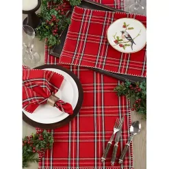 Hot Plaid Whipstitch Napkins, Set of 4 Christmas Dining & Entertaining