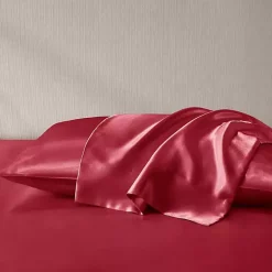 Kirklands Home Bed Sheets|Satin King 2-pc. Pillow Case Set Red