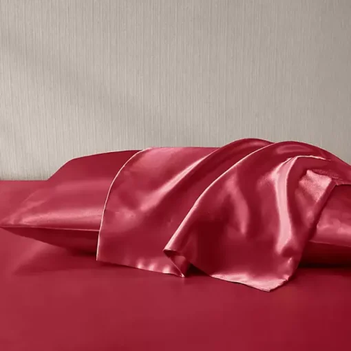 Kirklands Home Bed Sheets|Satin King 2-pc. Pillow Case Set Red