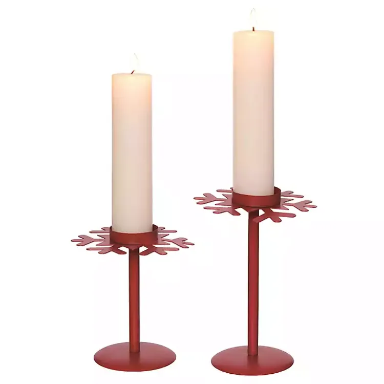 Discount Snowflake Christmas Candle Holders, Set of 2 Christmas Decorations