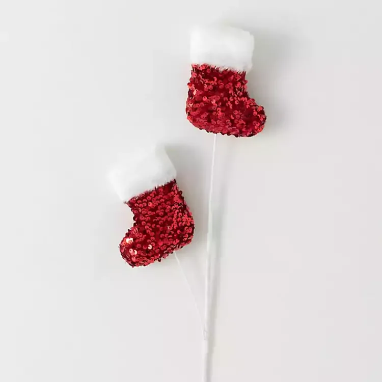 Stockings Christmas Stems, Set of 3 Christmas Tree Decorations