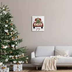 Online Red Truck Christmas Joy Canvas Art Print Christmas Art & Wall Decor