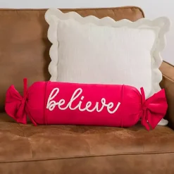 Best Velvet Believe Bolster Pillow Pillows