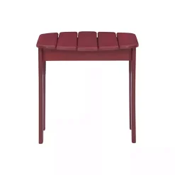Kirklands Home Outdoor Tables|Warren Adirondack Outdoor Accent Table Red