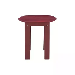 Kirklands Home Outdoor Tables|Warren Adirondack Outdoor Accent Table Red