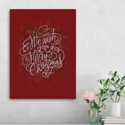 Outlet Wish Merry Christmas Wall Plaque Christmas Art & Wall Decor