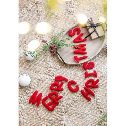 Sale Wool Merry Christmas Banner Christmas Art & Wall Decor