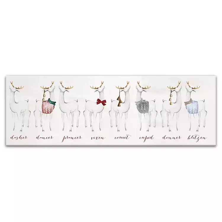 Clearance Reindeer Lineup Canvas Art Print Christmas Art & Wall Decor
