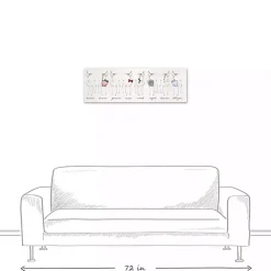 Clearance Reindeer Lineup Canvas Art Print Christmas Art & Wall Decor