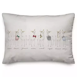 Hot Reindeer Lineup Christmas Pillow Christmas Pillows