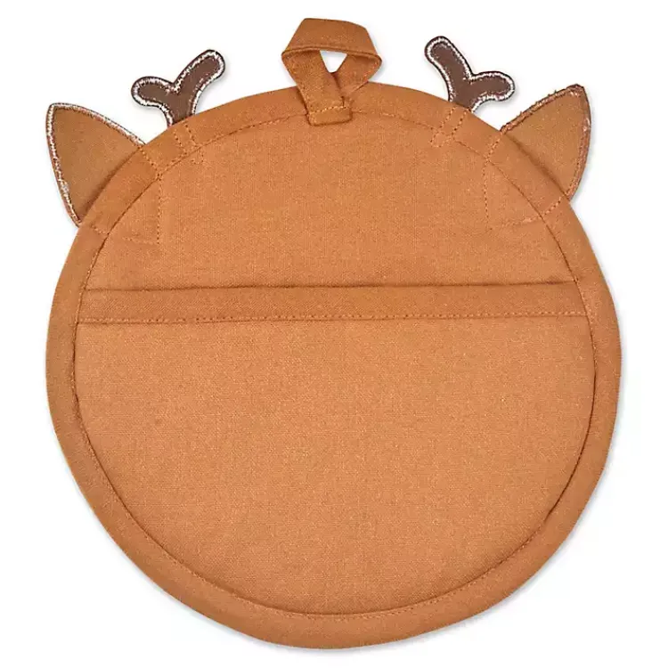 Hot Reindeer Plaid 3-pc. Dishtowel & Potholder Set Christmas Dining & Entertaining