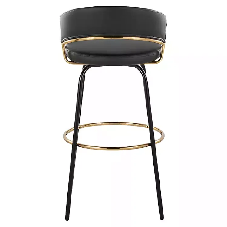 Kirklands Home Bar Stools & Counter Height Stools|Remy Swivel Bar Stools, Set of 2 Black