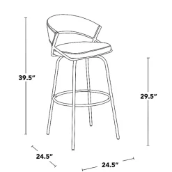 Kirklands Home Bar Stools & Counter Height Stools|Remy Swivel Bar Stools, Set of 2 White