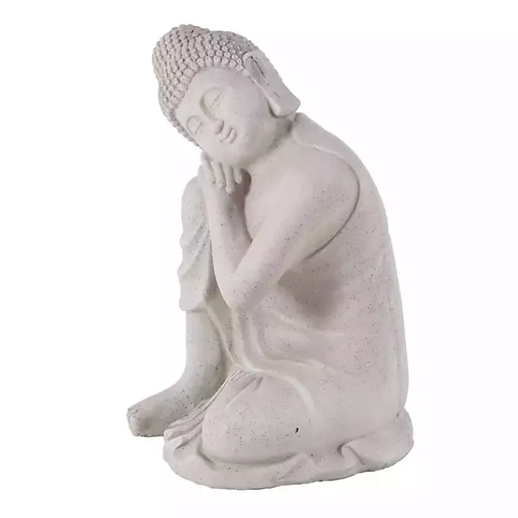 Kirklands Home Garden Statues|Resting Buddha Statue Gray