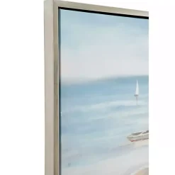 Kirklands Home Framed Art|Resting Rowboat Framed Canvas Art Print