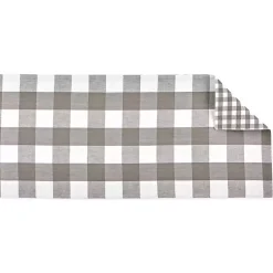 Kirklands Home Table Linens|Reversible Gray and White Table Runner, 14x108