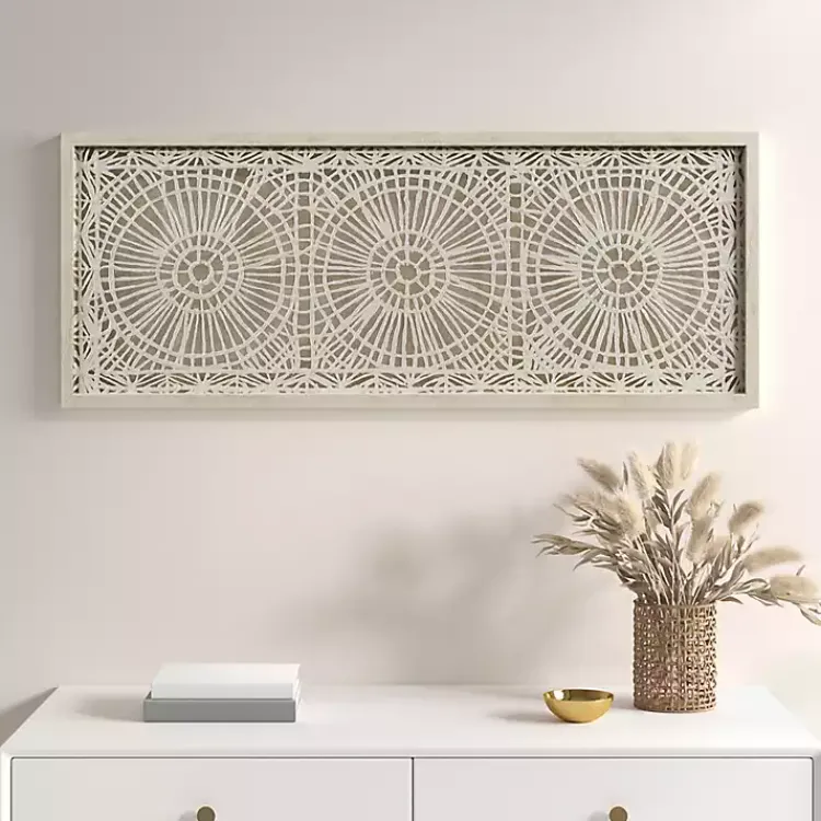 Kirklands Home Wall Plaques|Rice Paper Henna Medallion Wall Plaque