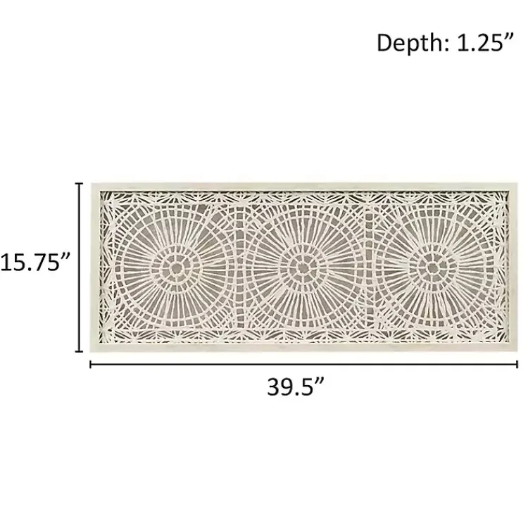 Kirklands Home Wall Plaques|Rice Paper Henna Medallion Wall Plaque