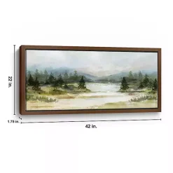 Kirklands Home Framed Art|River View Framed Canvas Art Print