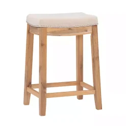 Kirklands Home Bar Stools & Counter Height Stools|Riverdale Acacia Wood Counter Stool White