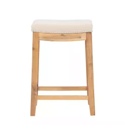 Kirklands Home Bar Stools & Counter Height Stools|Riverdale Acacia Wood Counter Stool White