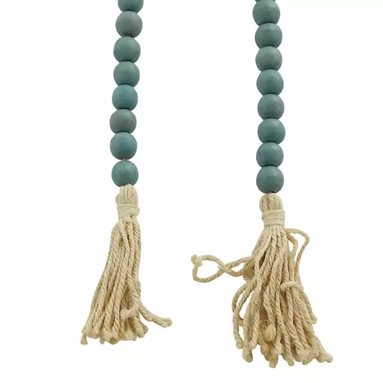 Sale Robin's Egg Bohemian Tassel Garland Decorative Accents