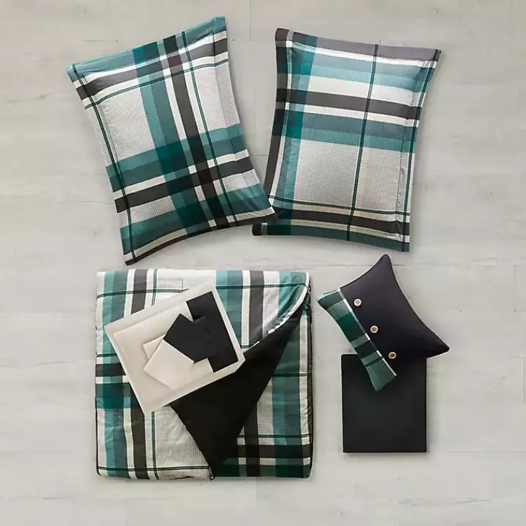 Kirklands Home Comforters|Roger Plaid 9-pc. Full Comforter Set
