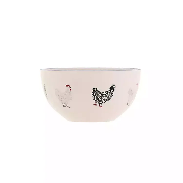 Kirklands Home Dinnerware|Rooster Stoneware 16-pc. Dinnerware Set Ivory