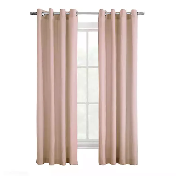 Kirklands Home Curtains & Drapes|Rose Crinkle Harmony Curtain Panel, 84 in. Pink