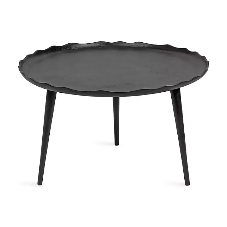 Kirklands Home Coffee Tables|Round Alessia Coffee Table Black