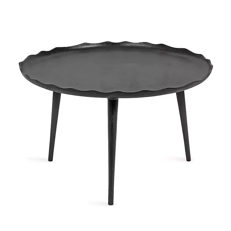 Kirklands Home Coffee Tables|Round Alessia Coffee Table Black