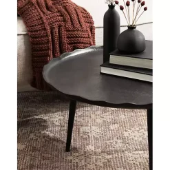 Kirklands Home Coffee Tables|Round Alessia Coffee Table Black