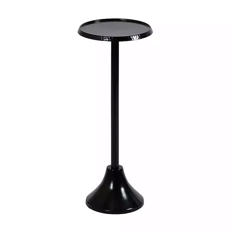 Kirklands Home Accent & End Tables|Round Metal Layla Accent Table Black
