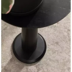 Kirklands Home Accent & End Tables|Round Wood Jess Accent Table Black