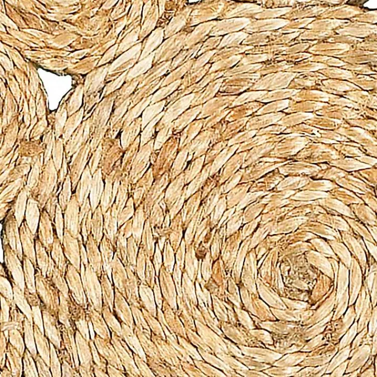 Kirklands Home Table Linens|Round Braided Natural Jute Placemats, Set of 2 Tan