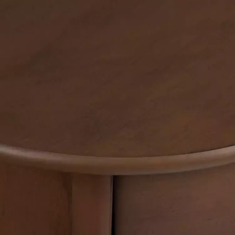 Kirklands Home Accent & End Tables|Round Beckly Accent Table Brown