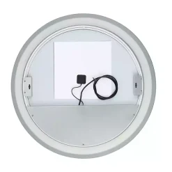 Kirklands Home Decorative Mirrors|Round Caspar LED Wall Mirror