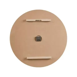 Kirklands Home Clocks|Round Gray and Natural Wooden Wall Clock