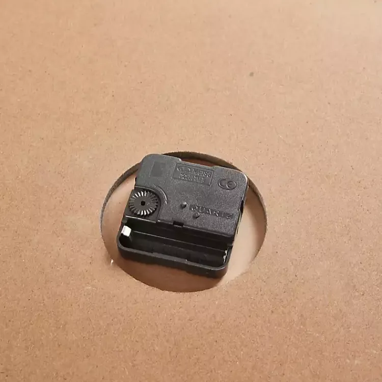 Kirklands Home Clocks|Round Gray and Natural Wooden Wall Clock