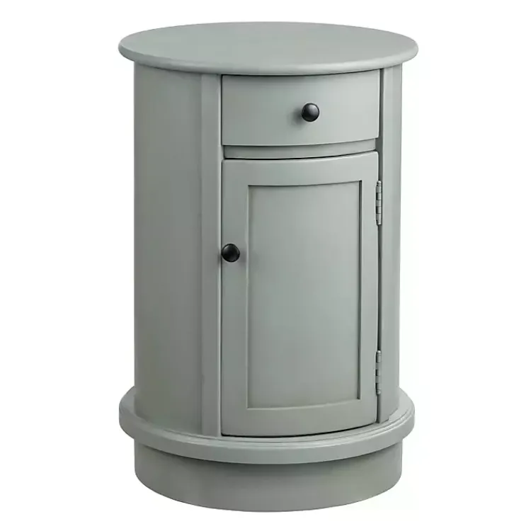 Kirklands Home Accent & End Tables|Round Beckly Accent Table Gray