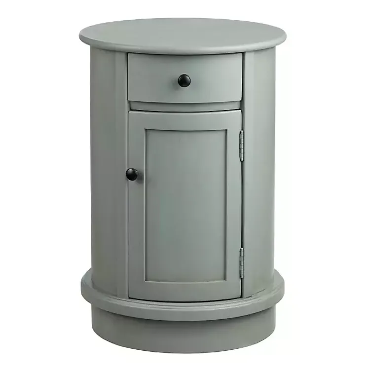 Kirklands Home Accent & End Tables|Round Beckly Accent Table Gray