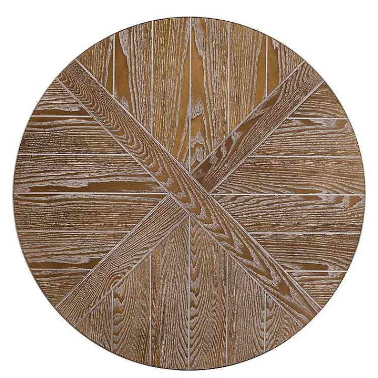 Kirklands Home Coffee Tables|Round Kona Rolling Coffee Table Brown