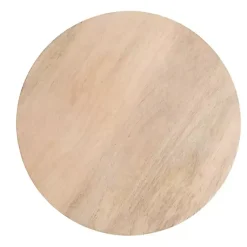 Kirklands Home Accent & End Tables|Round Natural Wood Jess Accent Table Tan