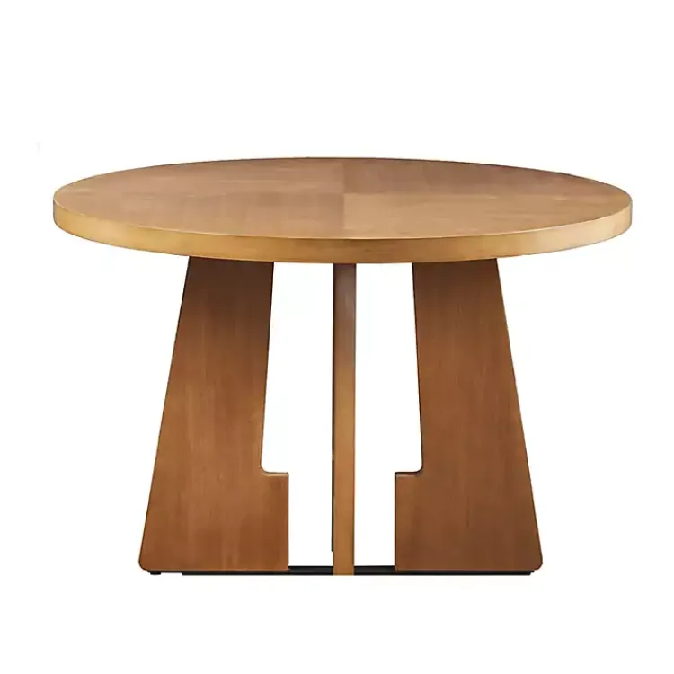 Kirklands Home Dining Tables|Round Pecan Wood Kenny Dining Table Brown